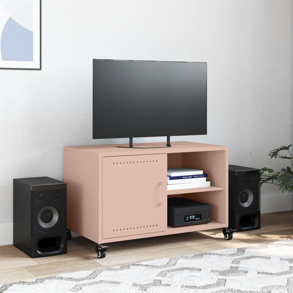 TV Cabinet 68x39x43,5 cm Steel Pink