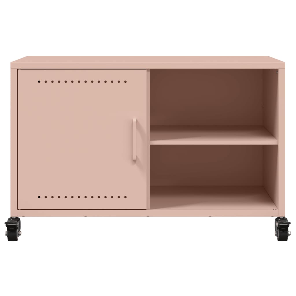 vidaXL TV Cabinet Pink 68x39x43.5 cm Steel 6