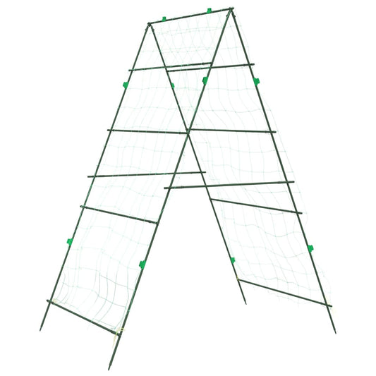 vidaXL Garden Trellis for Climbing Plants A-Frame 99x90x175.5 cm Steel 2