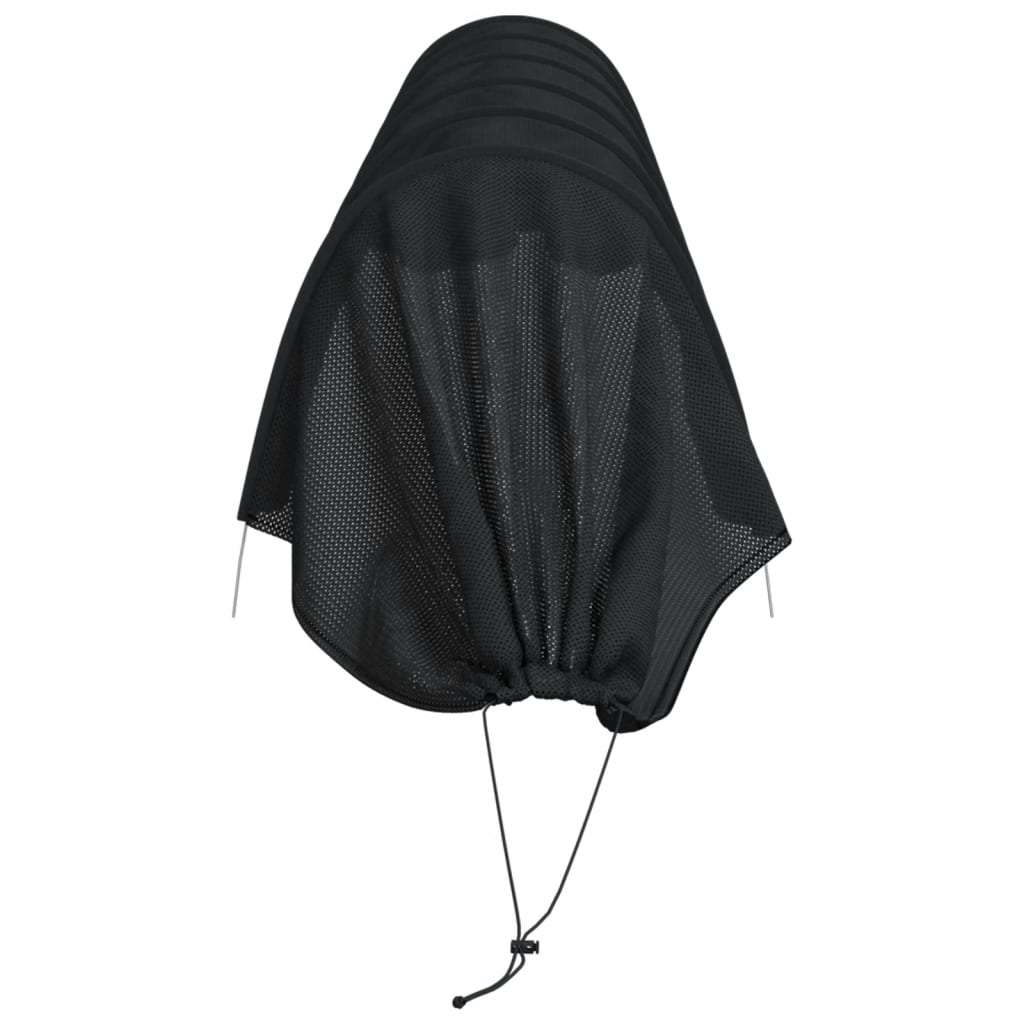 vidaXL Netting Tunnels 2 pcs Black Steel and Polyethylene 6