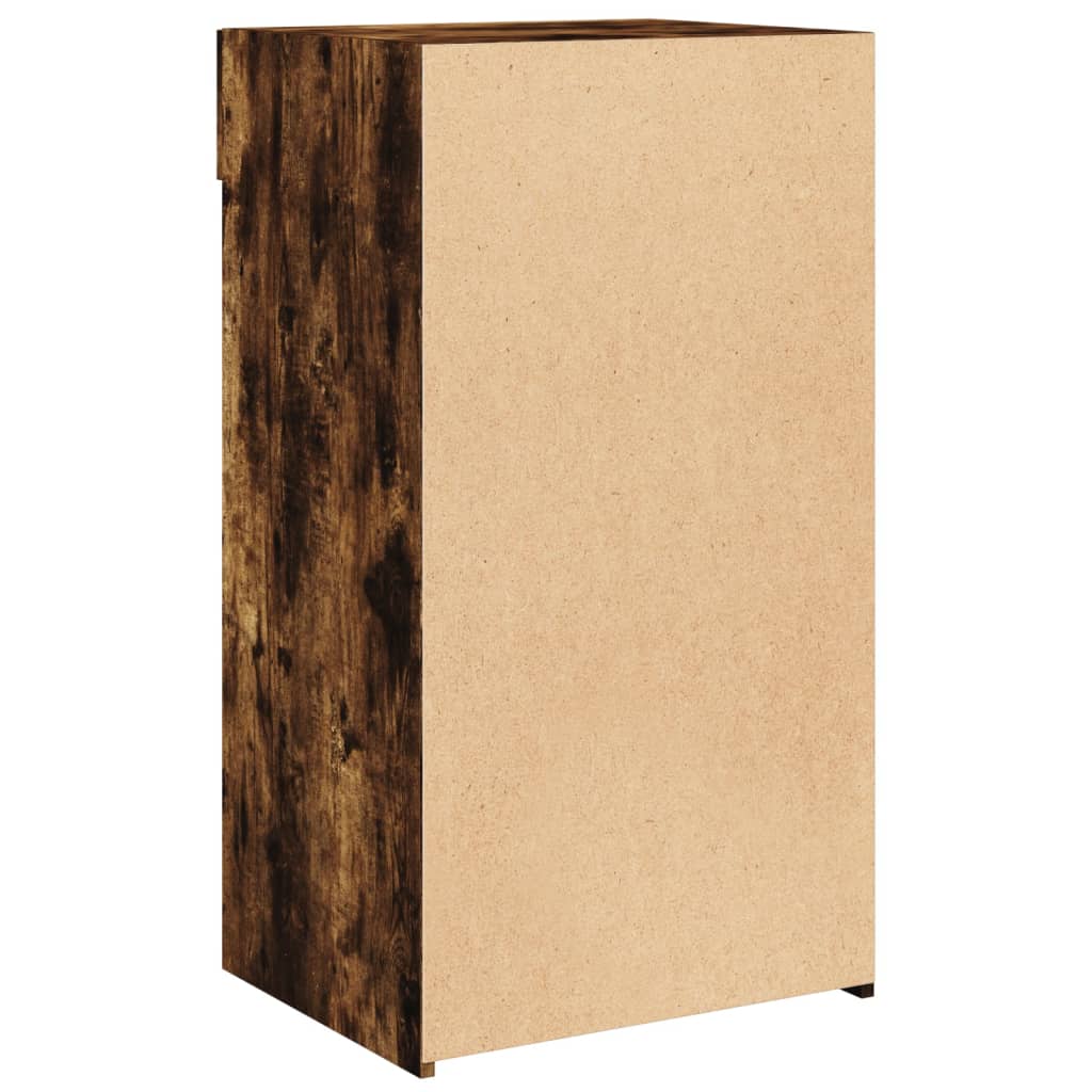 vidaXL Sideboard Smoked Oak 50x42.5x93 cm Engineered Wood 6