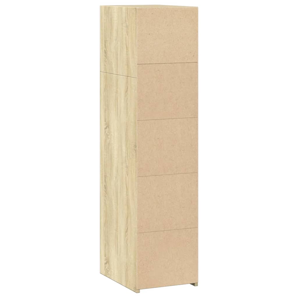 vidaXL Highboard Sonoma Oak 30x41x124 cm Engineered Wood 6