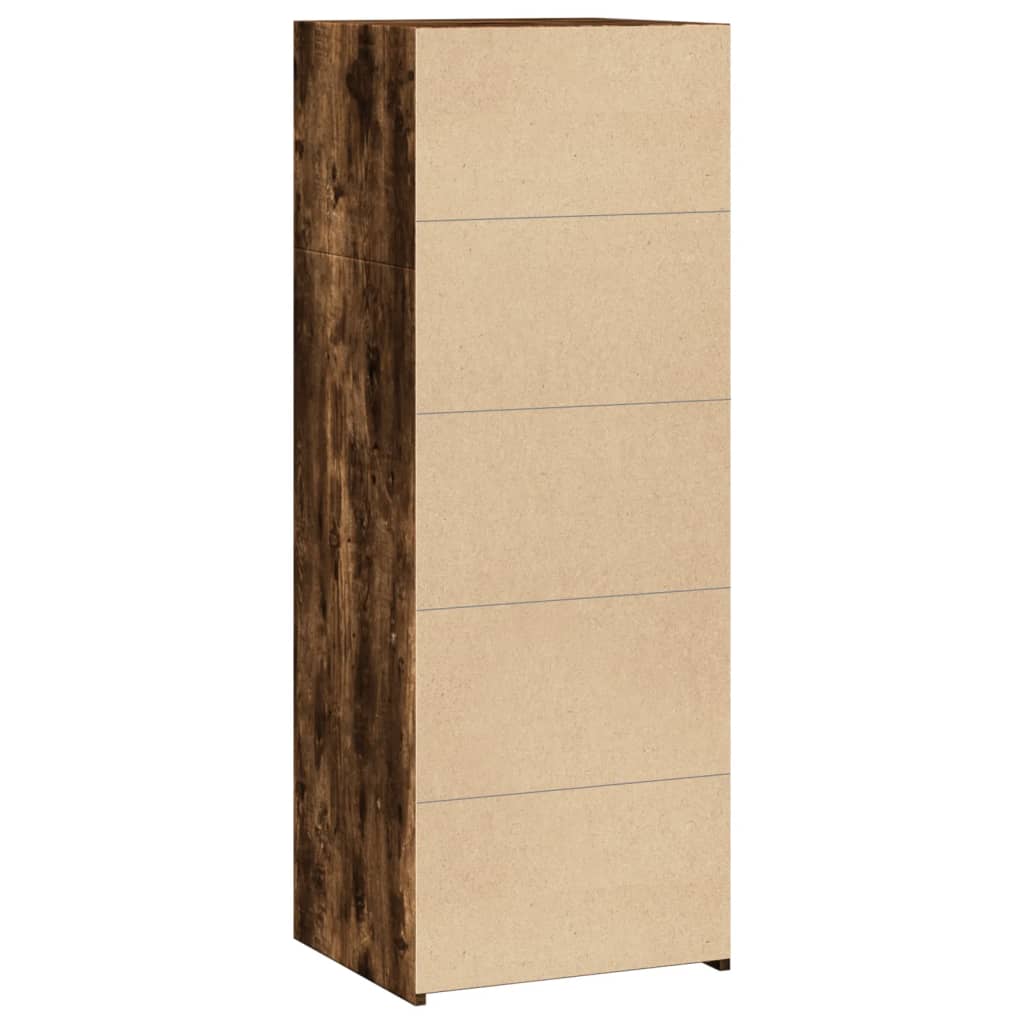 vidaXL Highboard Smoked Oak 45x41x124 cm Engineered Wood 6