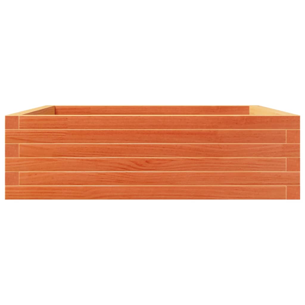 vidaXL Garden Planter Wax Brown 80x80x23 cm Solid Wood Pine 6