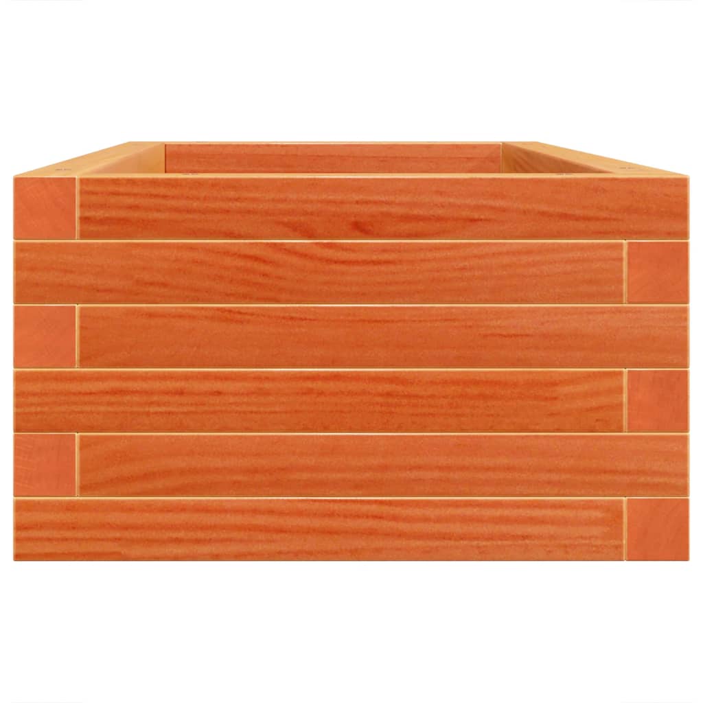 vidaXL Garden Planter Wax Brown 90x40x23 cm Solid Wood Pine 6