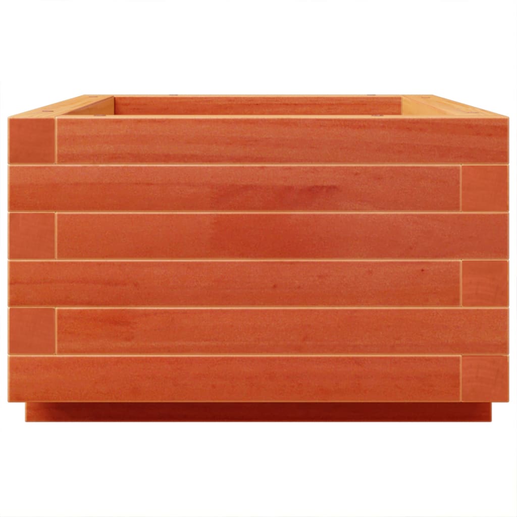vidaXL Garden Planter Wax Brown 70x40x26.5 cm Solid Wood Pine 6