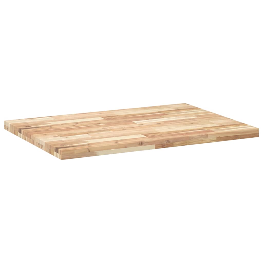vidaXL Table Top Rectangular 80x70x4 cm Solid Wood Acacia 6