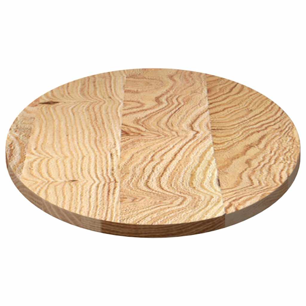 vidaXL Table Top 100x50x2 cm Solid Wood Oak Oval 6