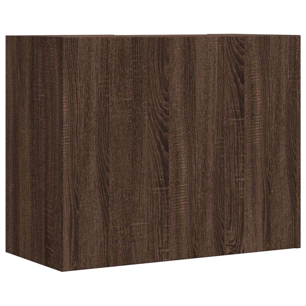 vidaXL Wall Cabinet Brown Oak 75x35x60 cm Engineered Wood 6