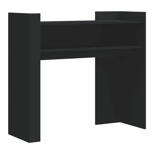 Console Table 100x35x90 cm Engineered Wood Black