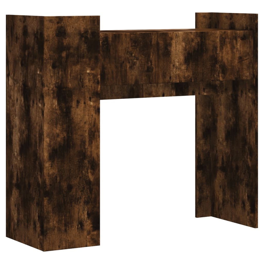 vidaXL Console Table Smoked Oak 100x35x90 cm Engineered Wood 6