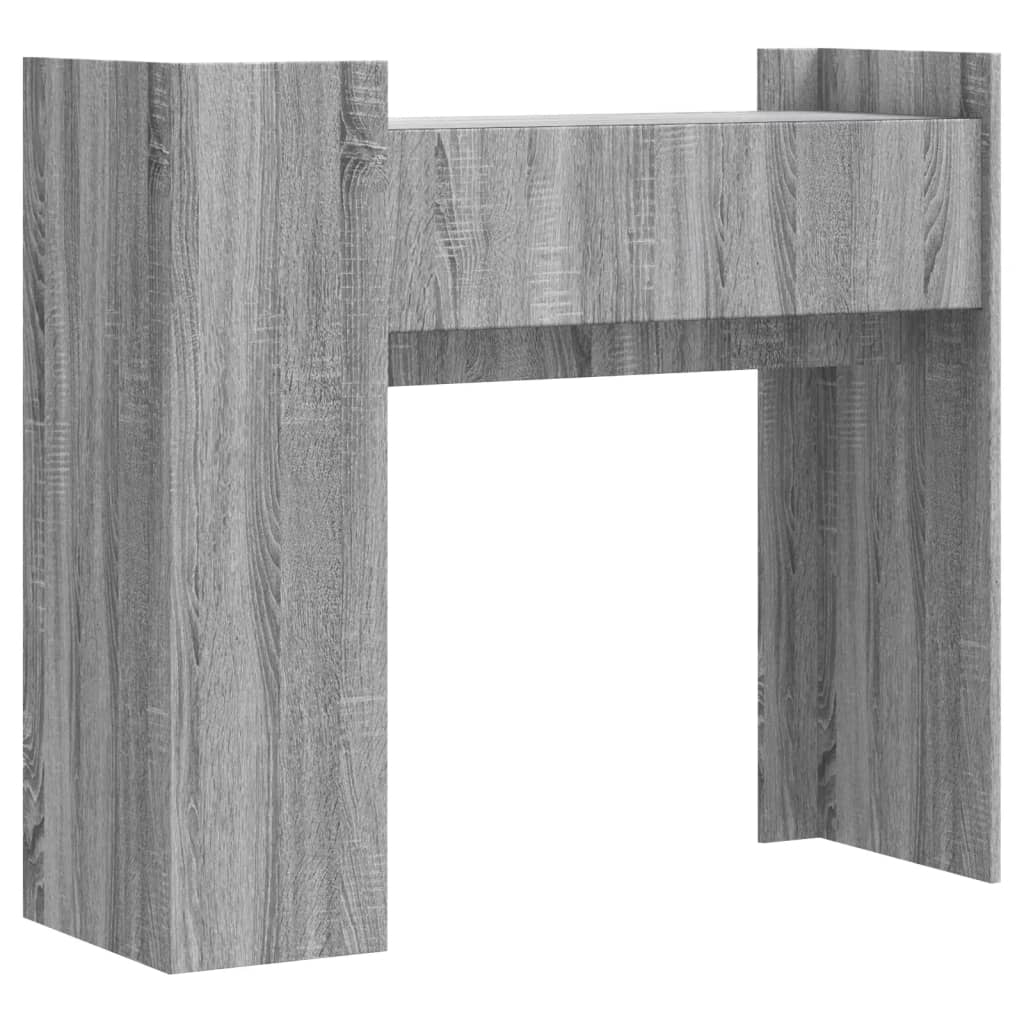 vidaXL Console Table Grey Sonoma 100x35x90 cm Engineered Wood 6