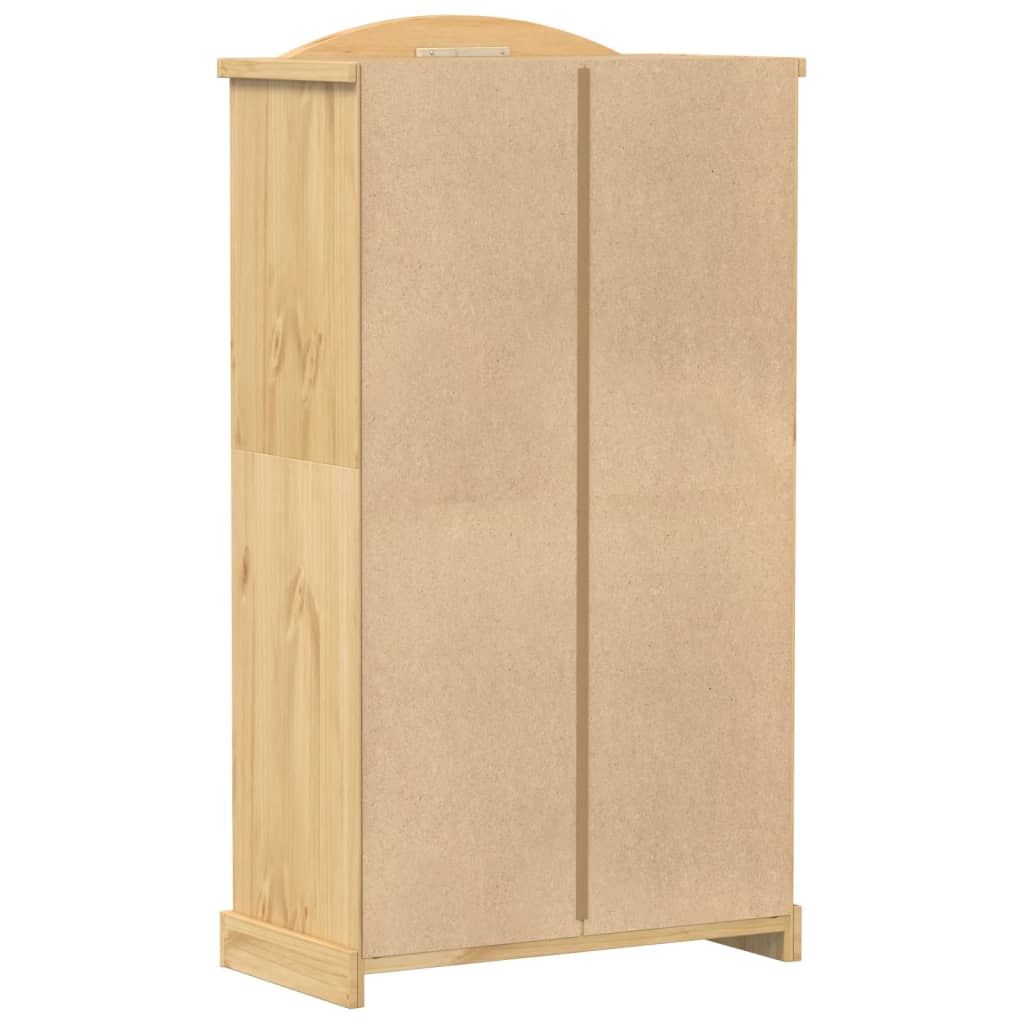 vidaXL Wardrobe Corona 102x52x186 cm Solid Wood Pine 6