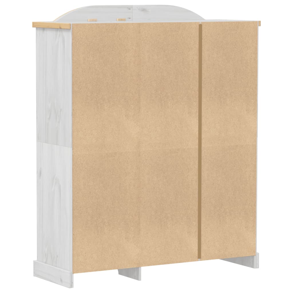 vidaXL Wardrobe Corona White 151.5x52x186 cm Solid Wood Pine 6