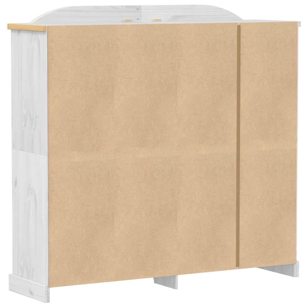 vidaXL Wardrobe Corona White 194x52x186 cm Solid Wood Pine 6