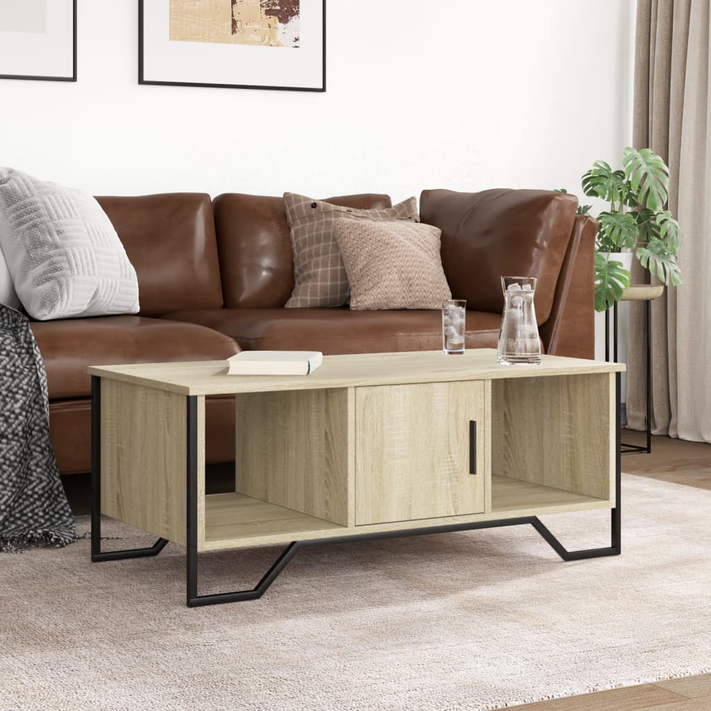 Coffee Table 100x51x40 cm Engineered Wood Sonoma oak