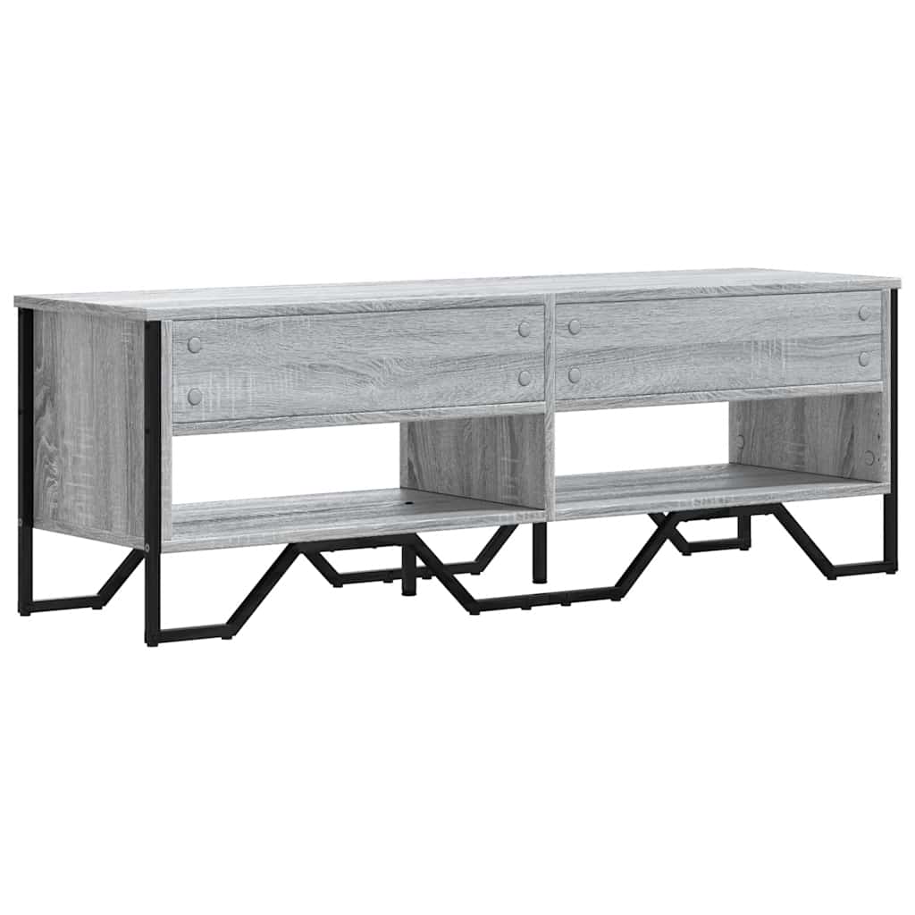 vidaXL TV Cabinet Grey Sonoma 122x34x41 cm Engineered Wood 6