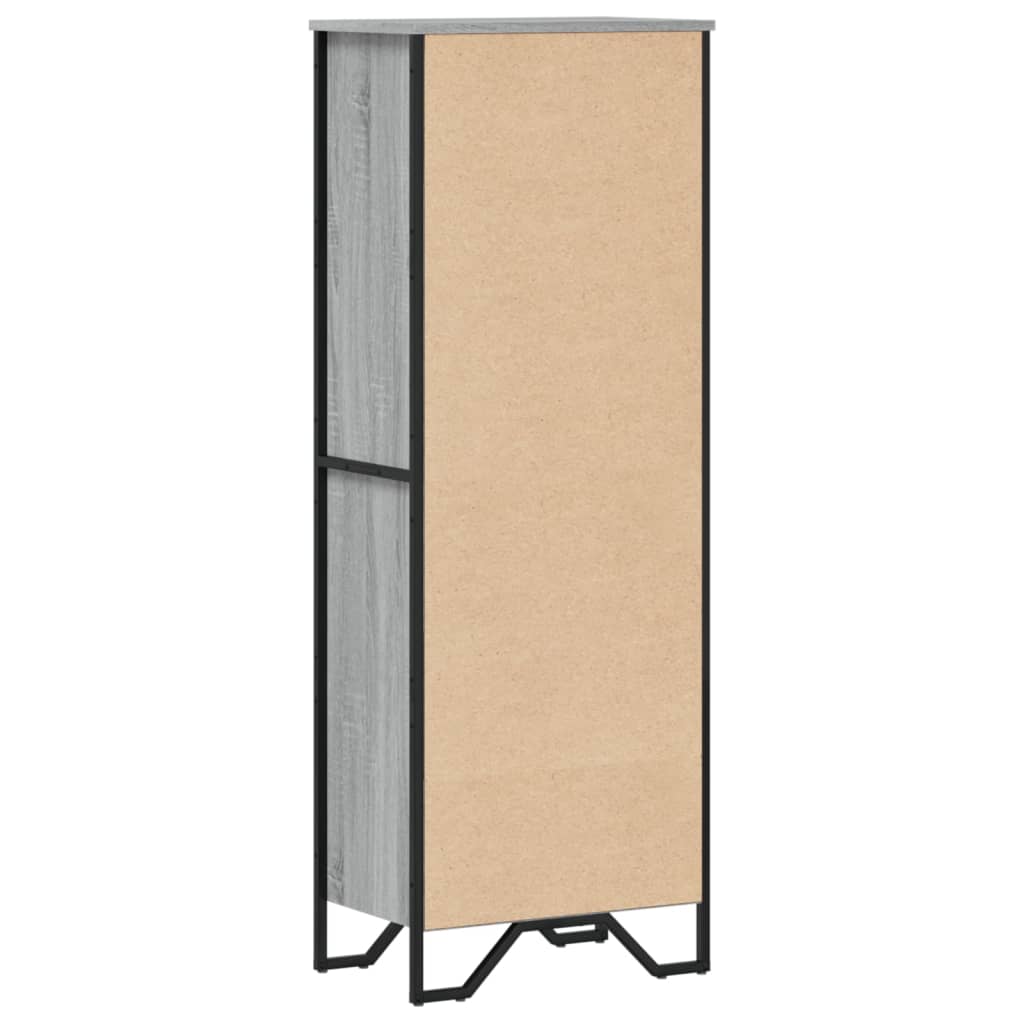 vidaXL Bookcase Grey Sonoma 50x31x137.5 cm Engineered Wood 6