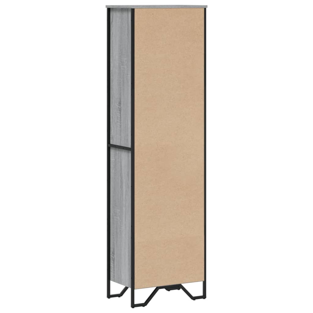 vidaXL Bookcase Grey Sonoma 50x31x169 cm Engineered Wood 6