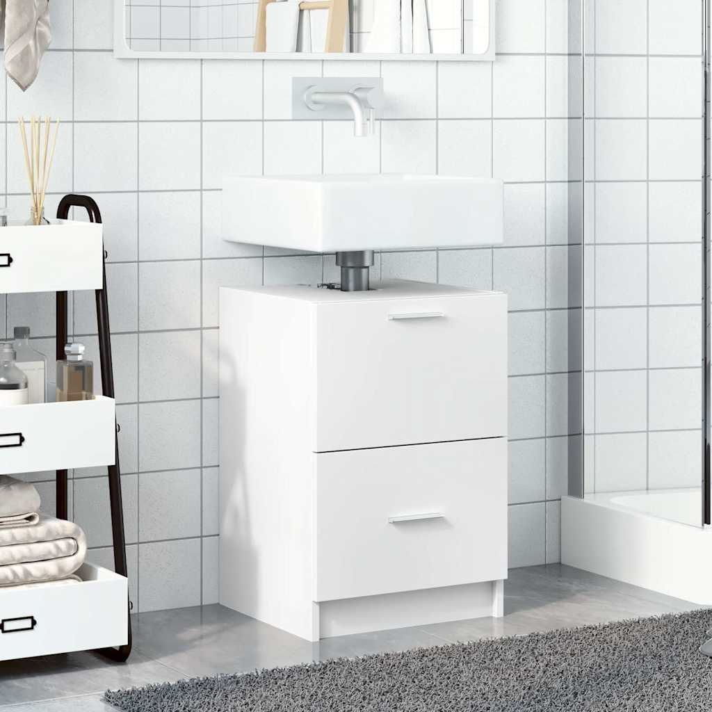 Sink Cabinet Engineered Wood 40 x 37 x 59 cm White