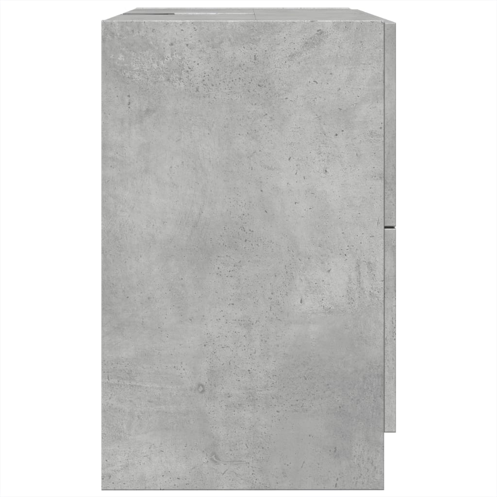 vidaXL Sink Cabinet | Concrete grey | Engineered wood | Regular | Sink Cabinet 6
