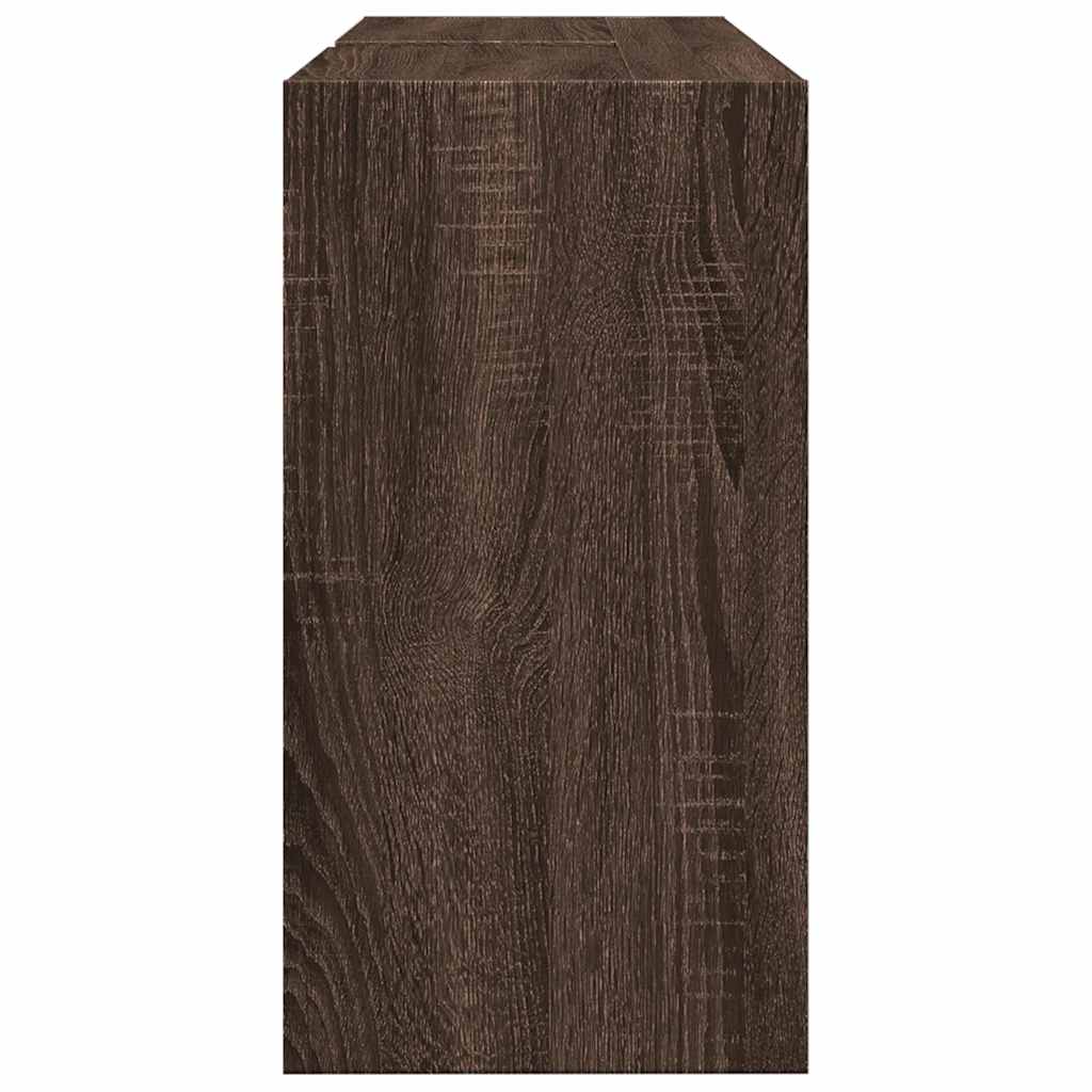 vidaXL Sink Cabinet Brown Oak 90x29x55 cm Engineered Wood 6