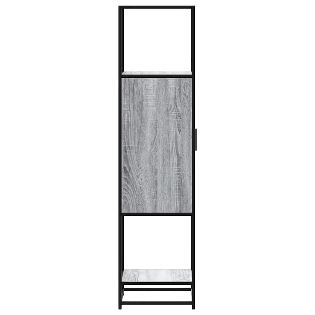 vidaXL Highboard Grey Sonoma 35.5x35x139 cm Engineered Wood and Metal 6