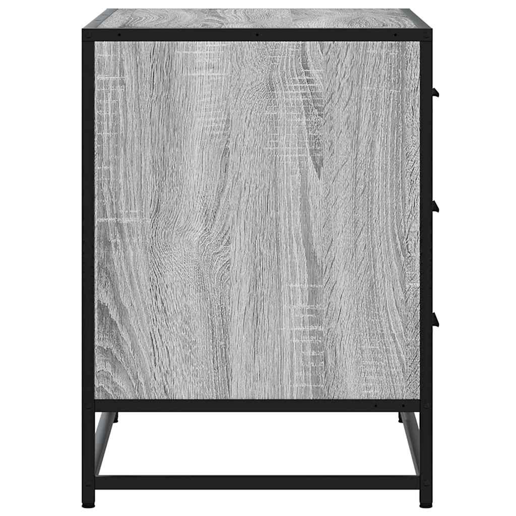 vidaXL Drawer Cabinet Grey Sonoma 70x41x56 cm Engineered Wood 6