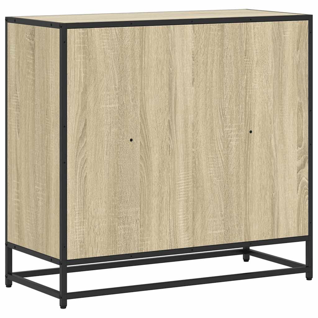vidaXL Book Cabinet Sonoma Oak 80.5x35x76 cm Engineered Wood 6