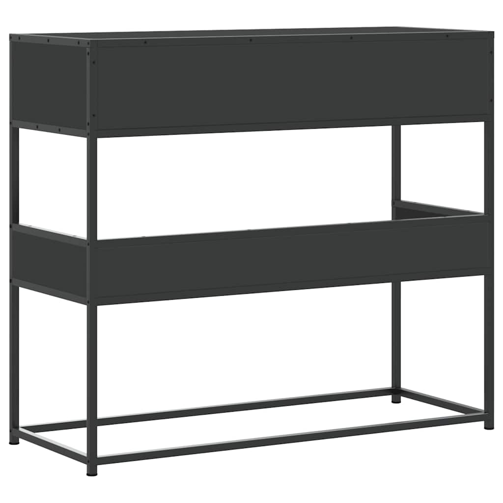 vidaXL Console Table Black 90x35x80 cm Engineered Wood 6