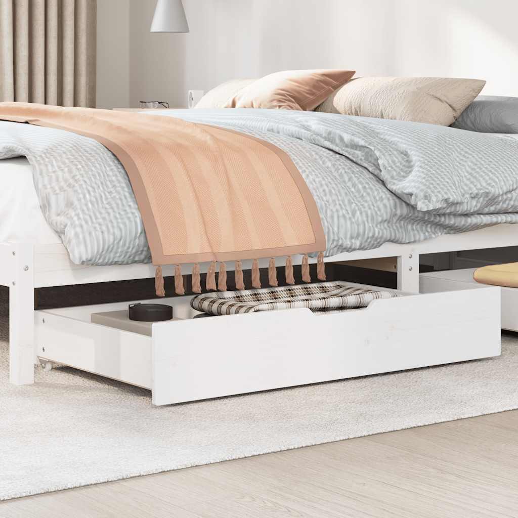 vidaXL Under-Bed Drawers 2 pcs 95x55x17 cm Solid Wood Pine
