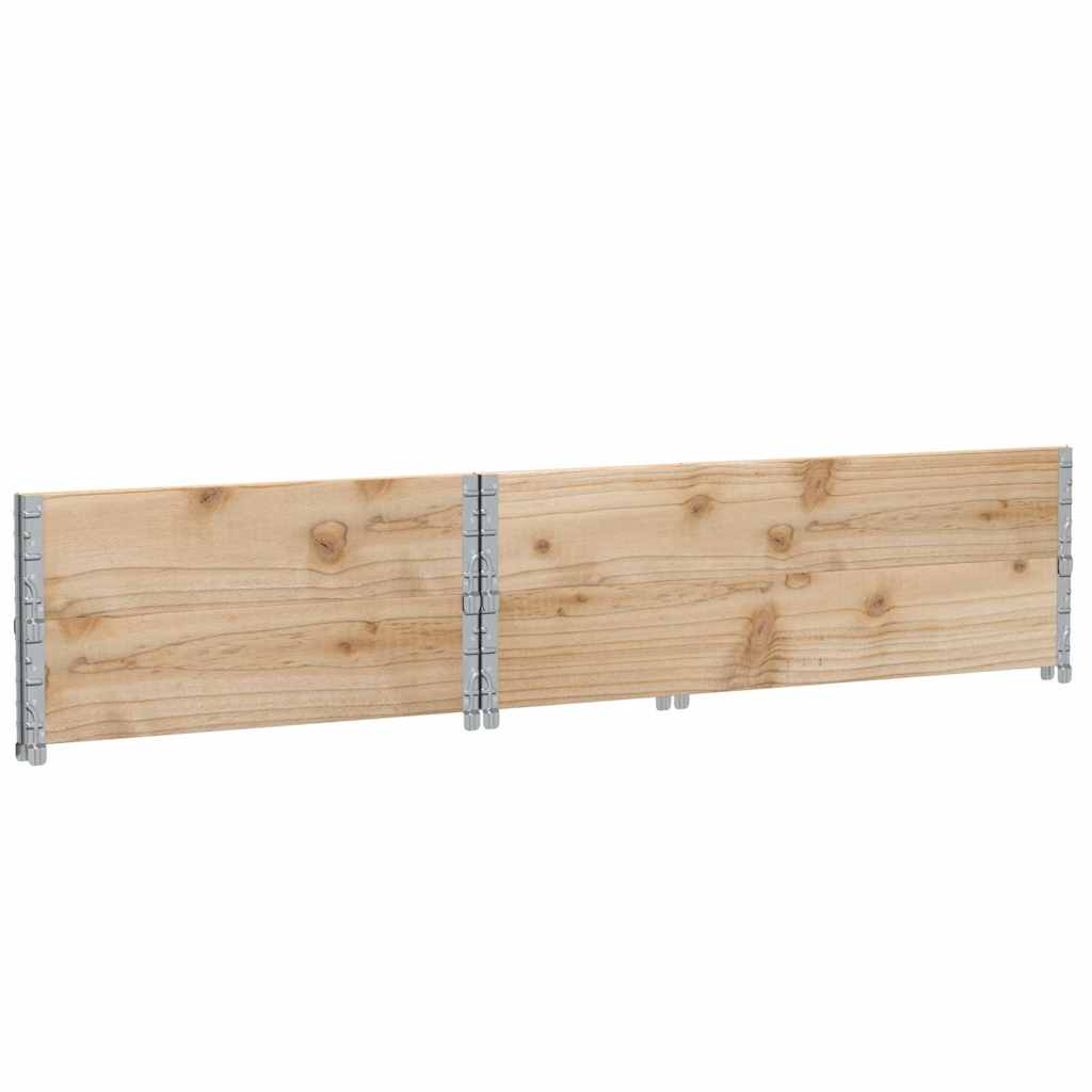 vidaXL Pallet Collars 2 pcs 120x80 cm Solid Wood Pine 6