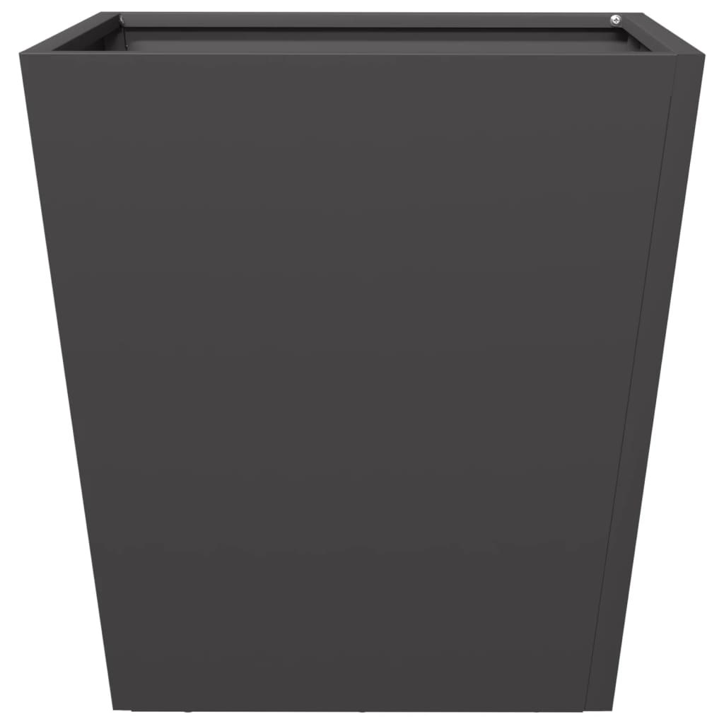vidaXL Garden Planters Black 2 pcs 40x40x40 cm Steel 6