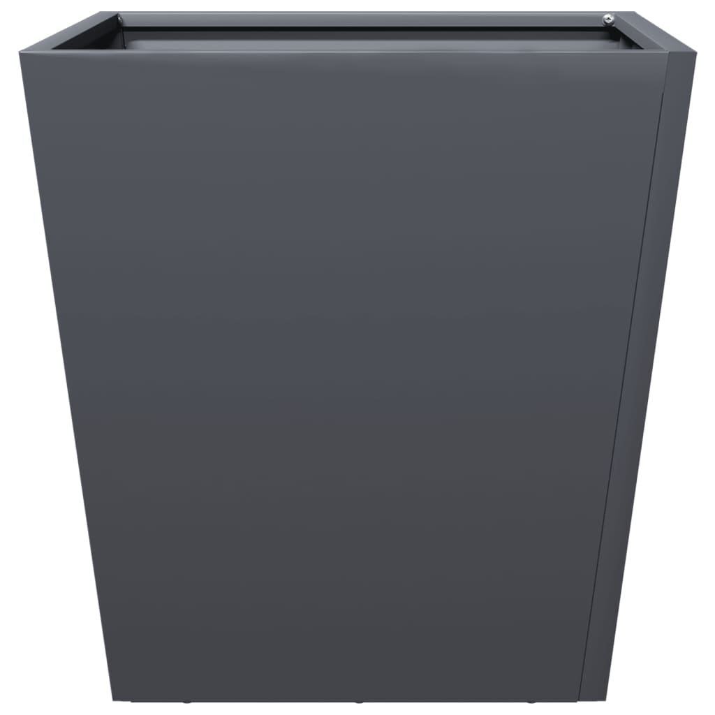 vidaXL Garden Planters Anthracite 2 pcs 40x40x40 cm Steel 6