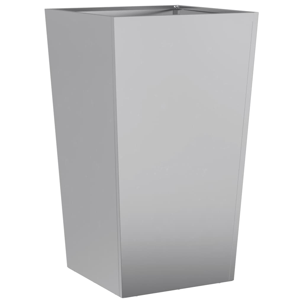 vidaXL Garden Planter 45x45x75 cm Galvanised Steel 6