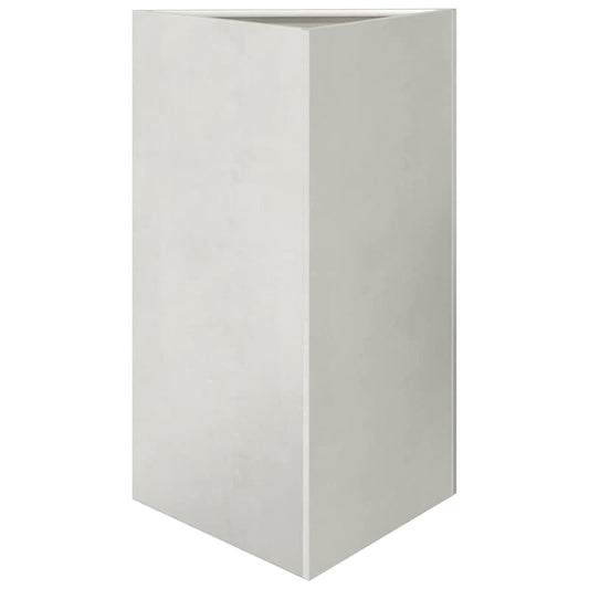 vidaXL Garden Planter Triangular 50x43x75 cm Stainless Steel 2