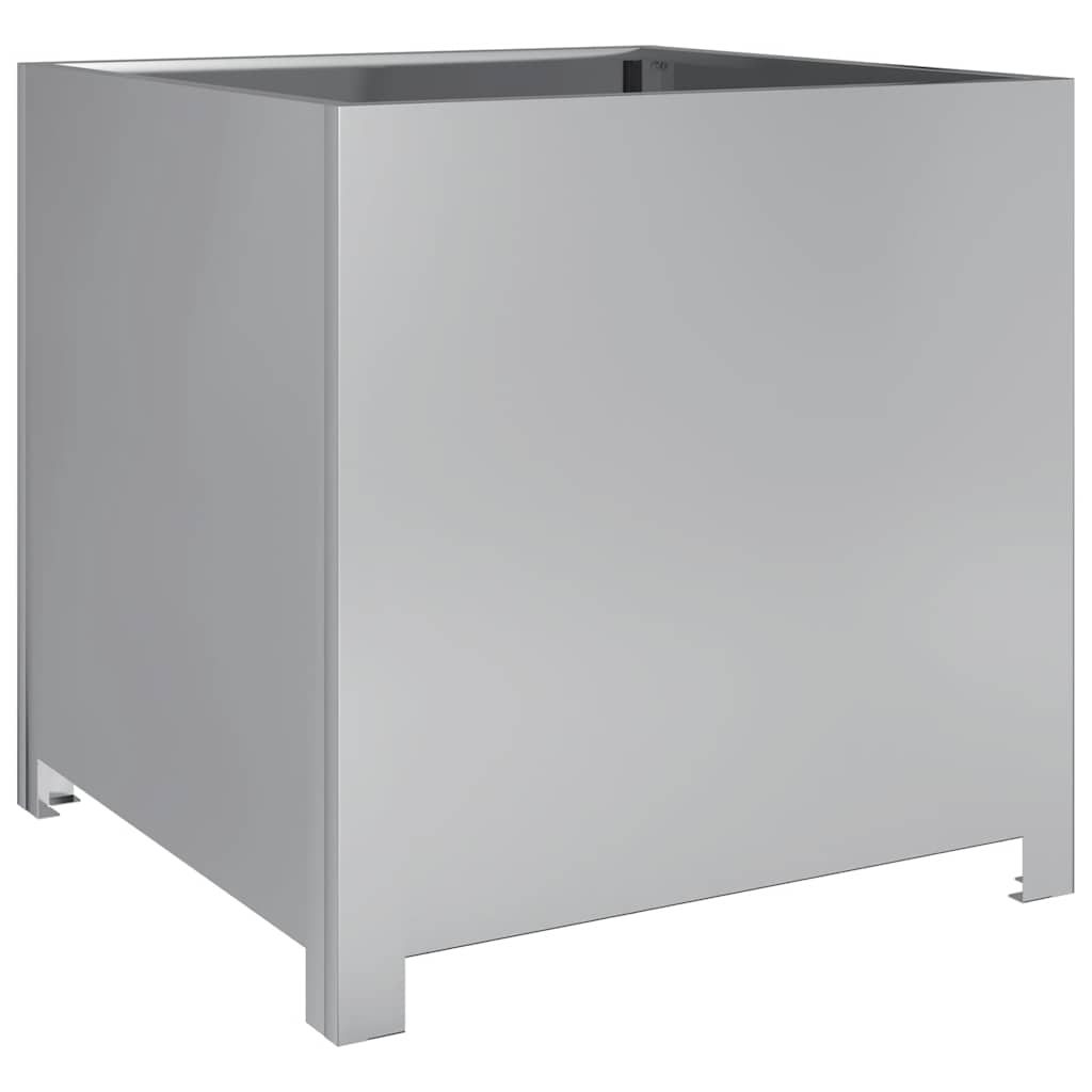 vidaXL Garden Planter 50x50x50 cm Galvanised Steel 6