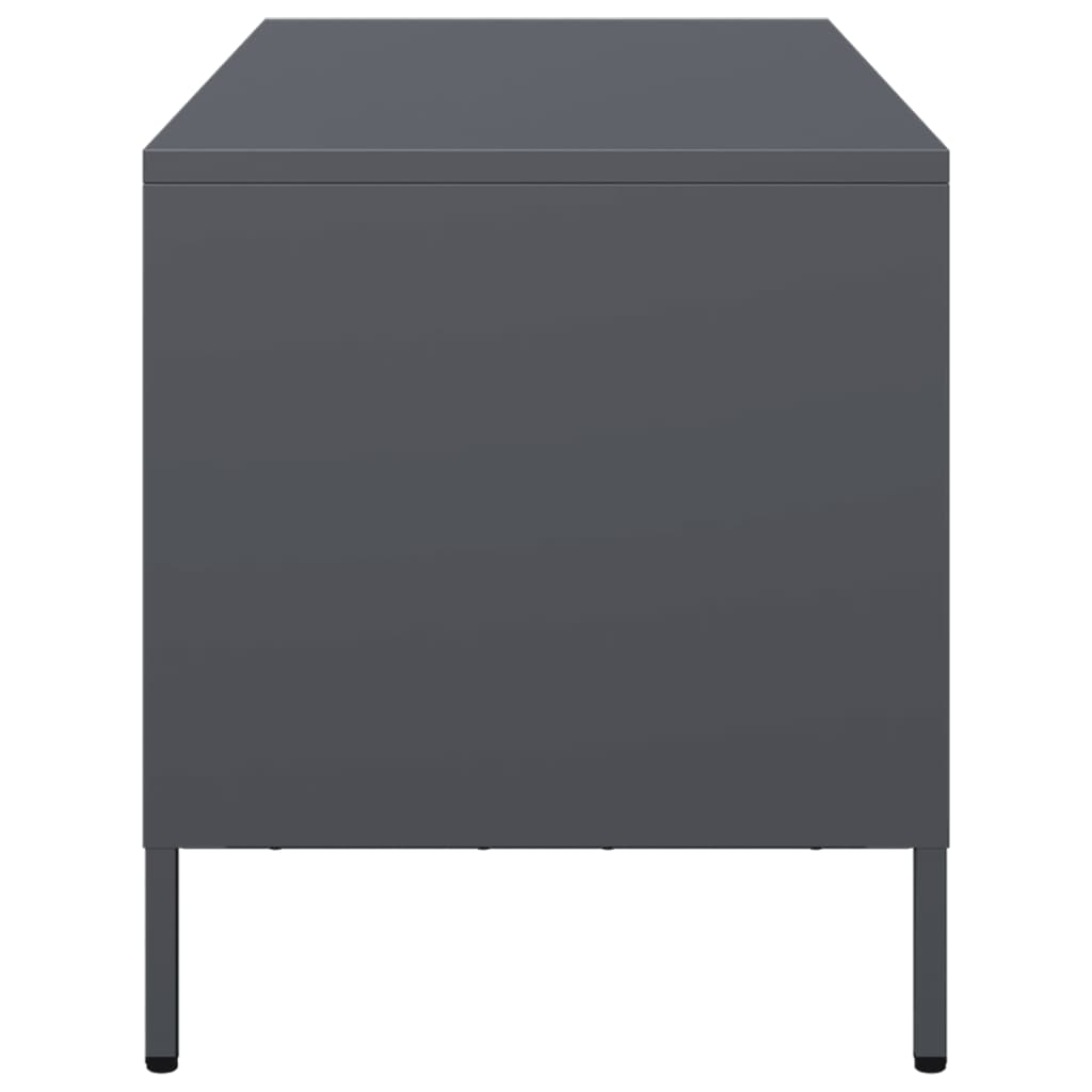 vidaXL TV Cabinet Anthracite 101.5x39x43.5 cm Cold-rolled Steel 6