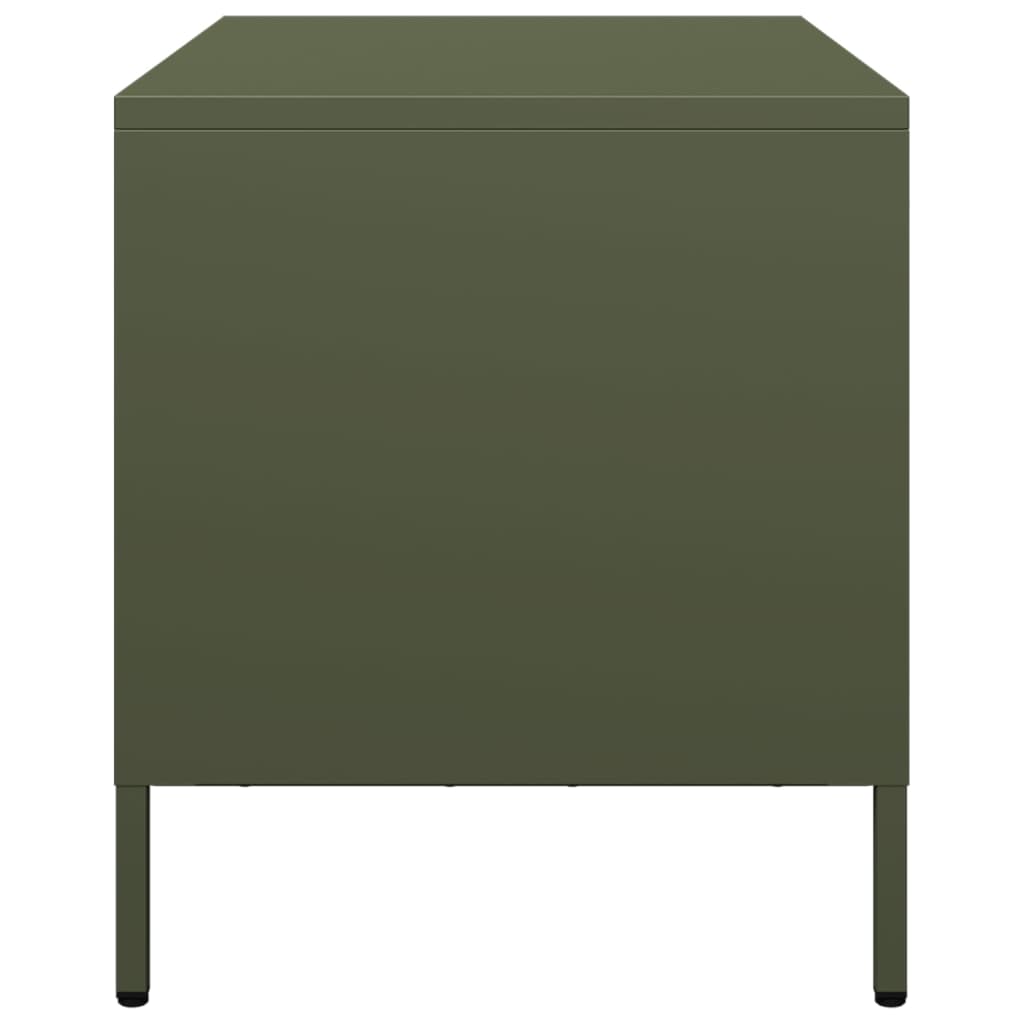 vidaXL TV Cabinet Olive Green 68x39x43.5 cm Cold-rolled Steel 6