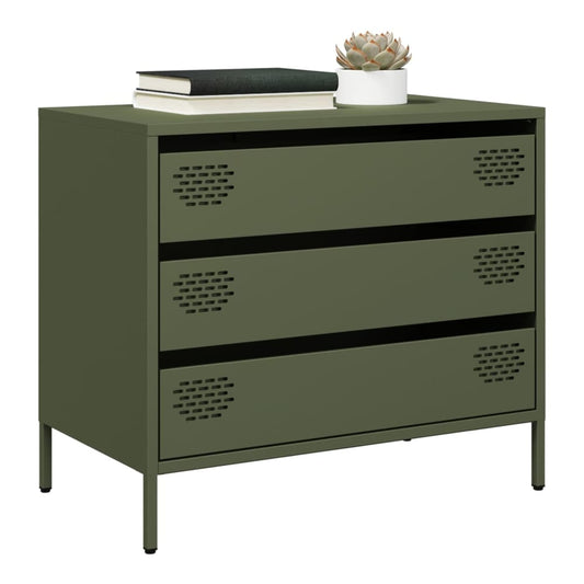 Sideboard 68x39x58,5 cm Cold-rolled Steel Green