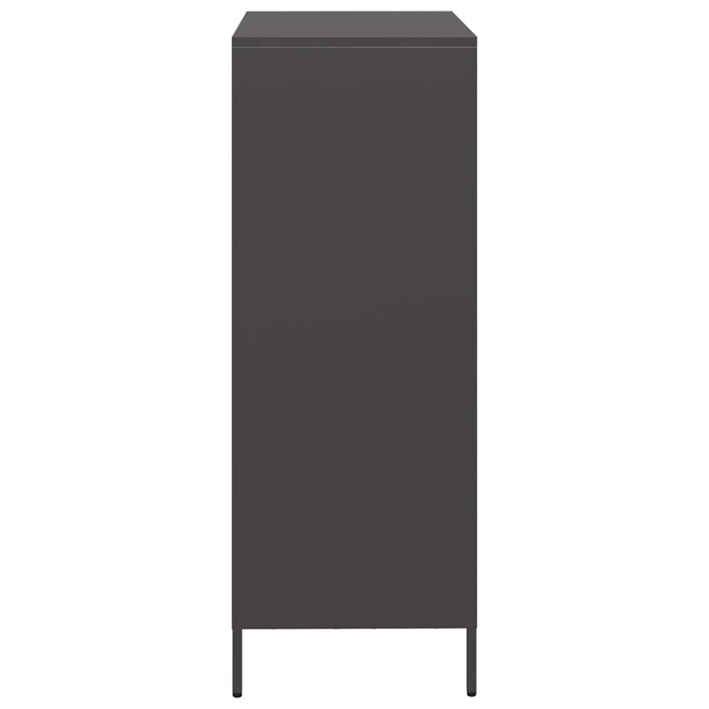 vidaXL Highboard Black 68x39x103.5 cm Steel 6