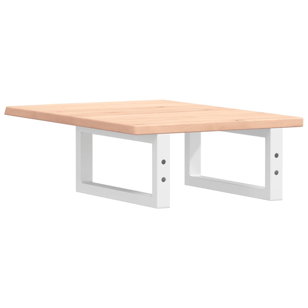 vidaXL Basin Shelf Wall Mounted Steel and Solid Wood Oak 6