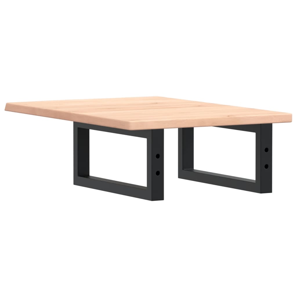 vidaXL Basin Shelf Wall Mounted Steel and Solid Wood Oak 6