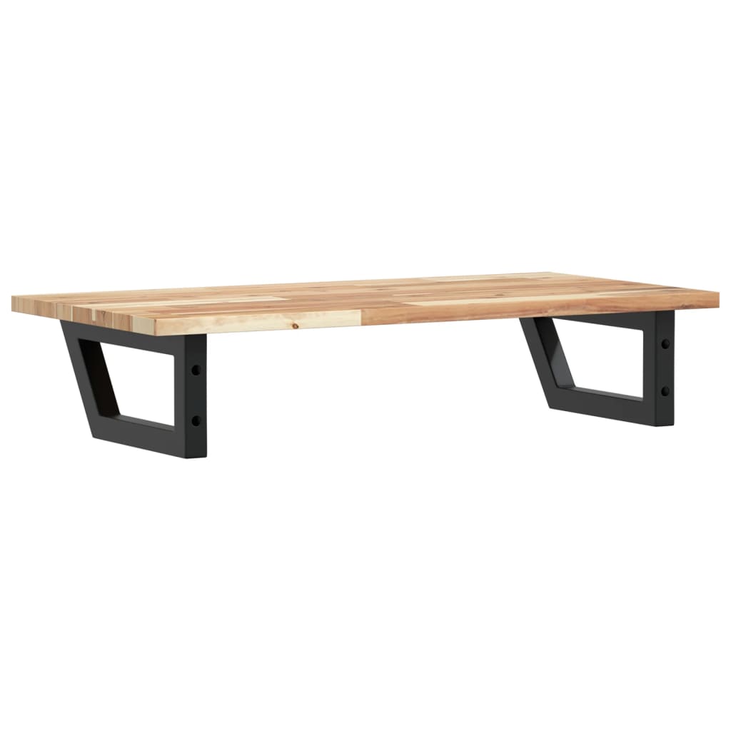 vidaXL Basin Shelf Wall Mounted Steel and Solid Wood Acacia 6