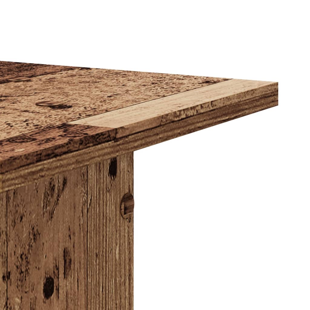 vidaXL Speaker Stands 2 pcs Old Wood 30x30x95 cm Engineered Wood 6