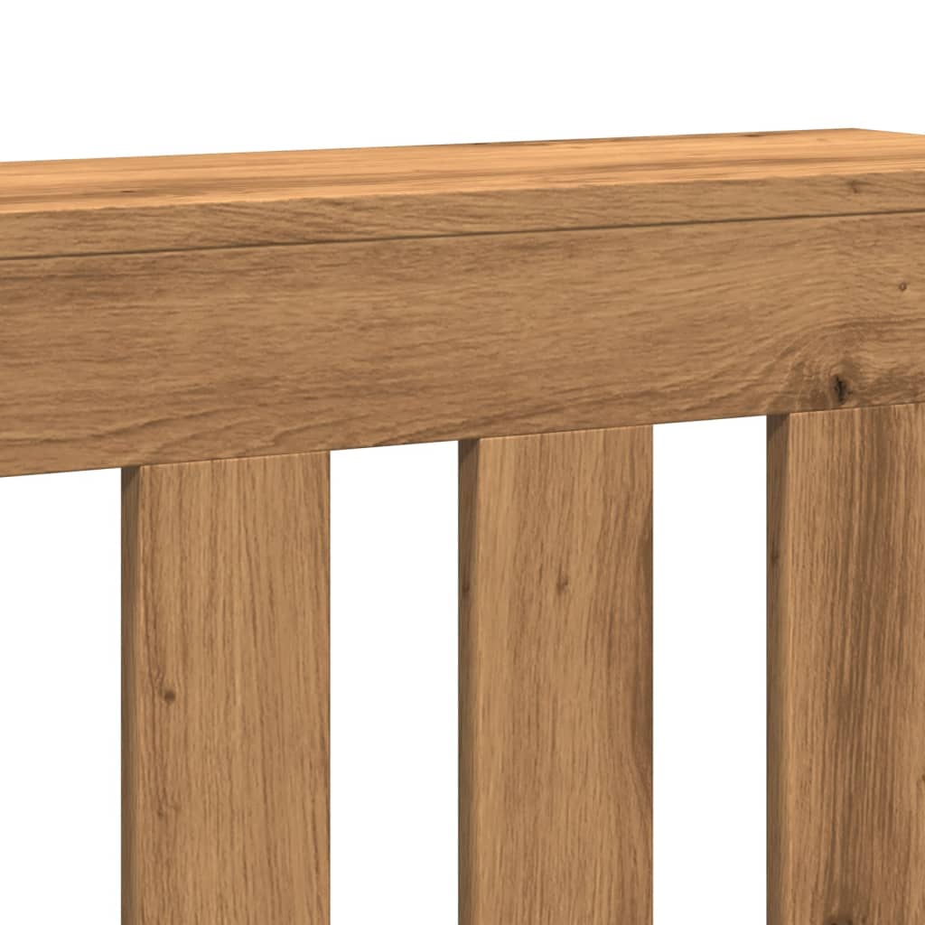 vidaXL Radiator Cover Oak Engineered Wood 6