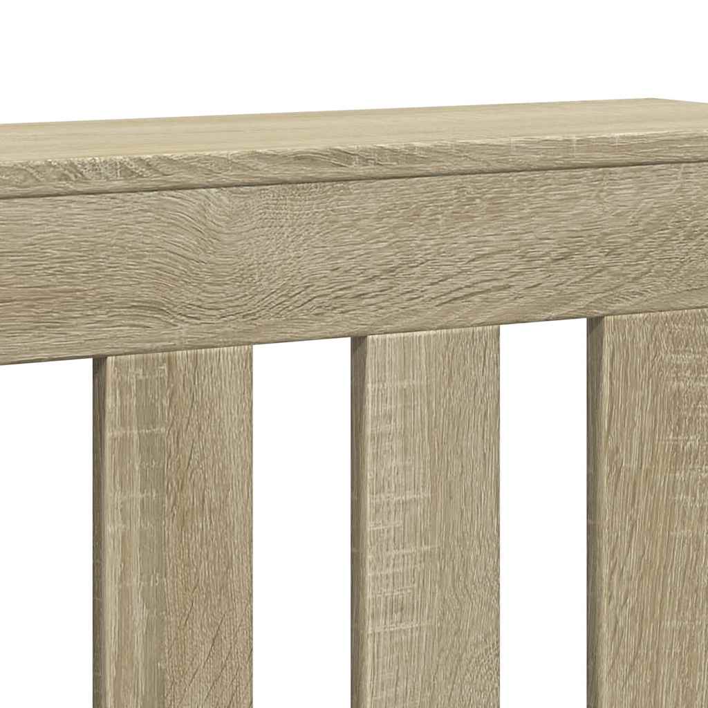 vidaXL Radiator Cover Sonoma Oak 149x20x82 cm Engineered Wood 6