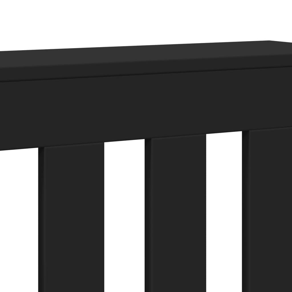 vidaXL Radiator Cover Black 175 x 20 x 82 cm Engineered Wood 6