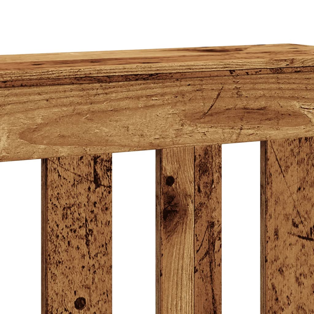 vidaXL Radiator Cover Old Wood 175 x 20 x 82 cm Engineered Wood 6