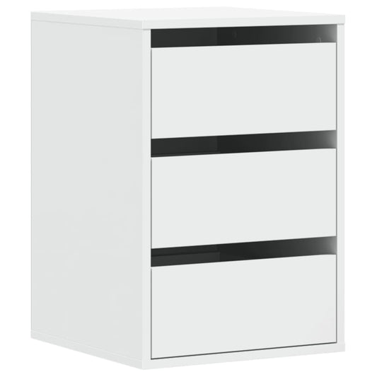 vidaXL Corner Chest of Drawers White 40x41x58 cm Engineered Wood 2